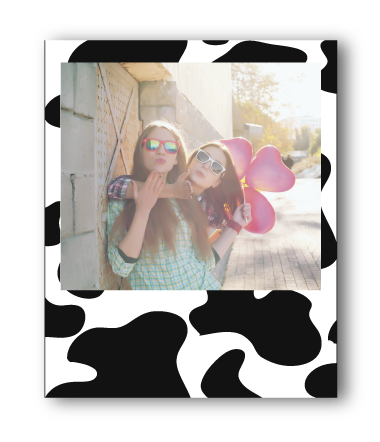 Magnet polaroid vache