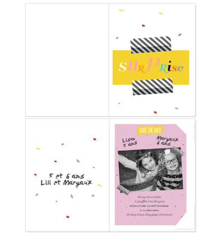 Porte magnet polaroid anniversaire