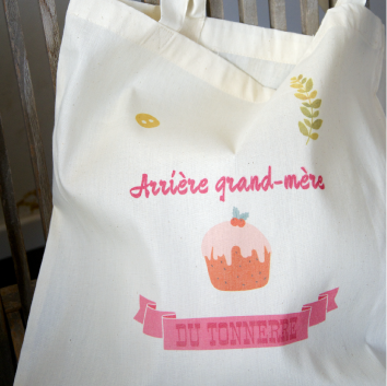 Tote bag  annonce grossesse super grand-mère